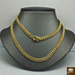 Real 14K Yellow Gold Chain Necklace 24 inch Miami Cuban Link 8mm Mens 14KT SALE