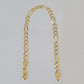 Real 10k Yellow Gold Figaro link Bracelet 5mm 8" Inch Men women Diamond Cut