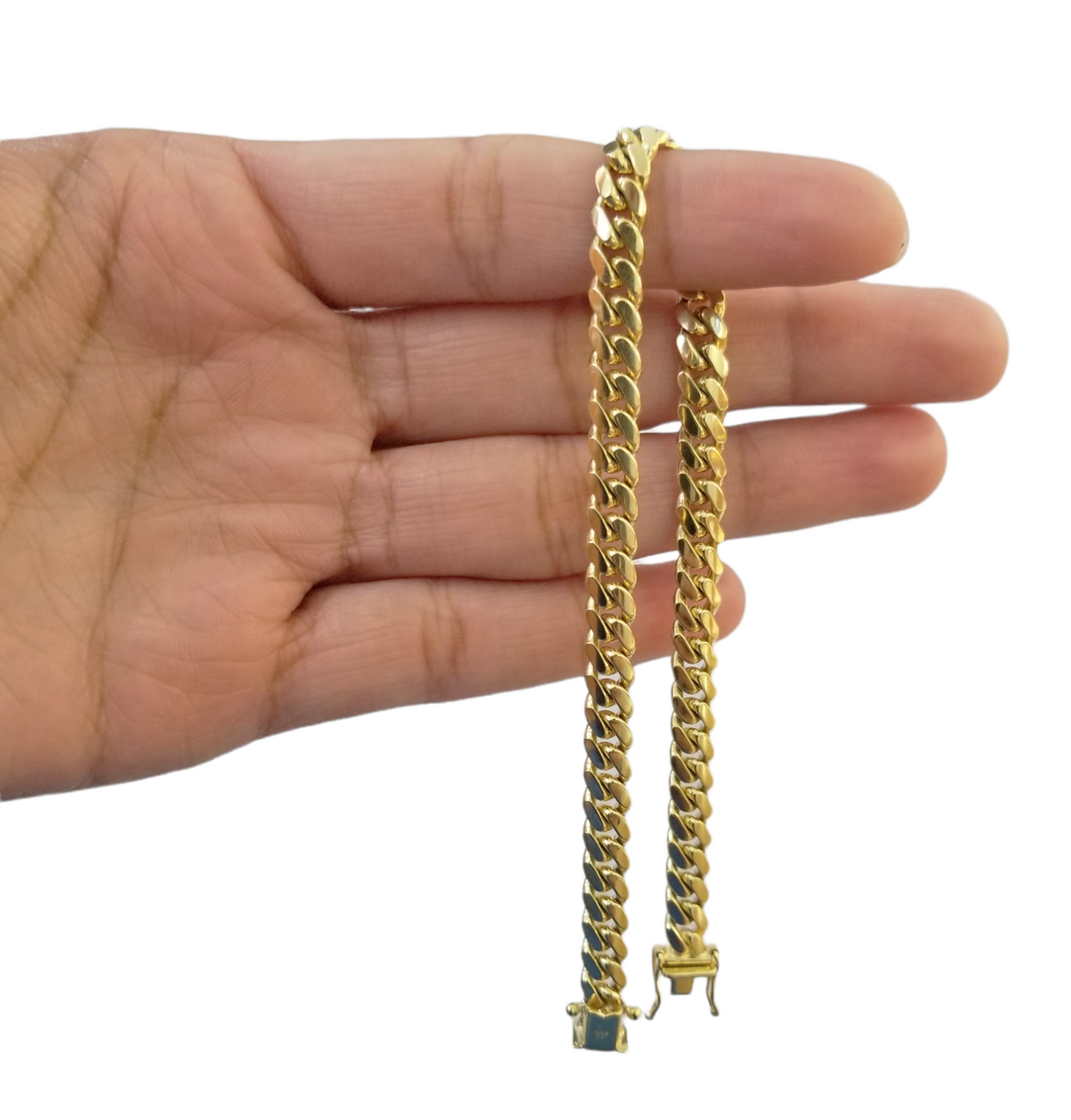 10k Solid Yellow Gold Miami Cuban Link Bracelet 6mm 8" Inch Real 10Kt Men Women