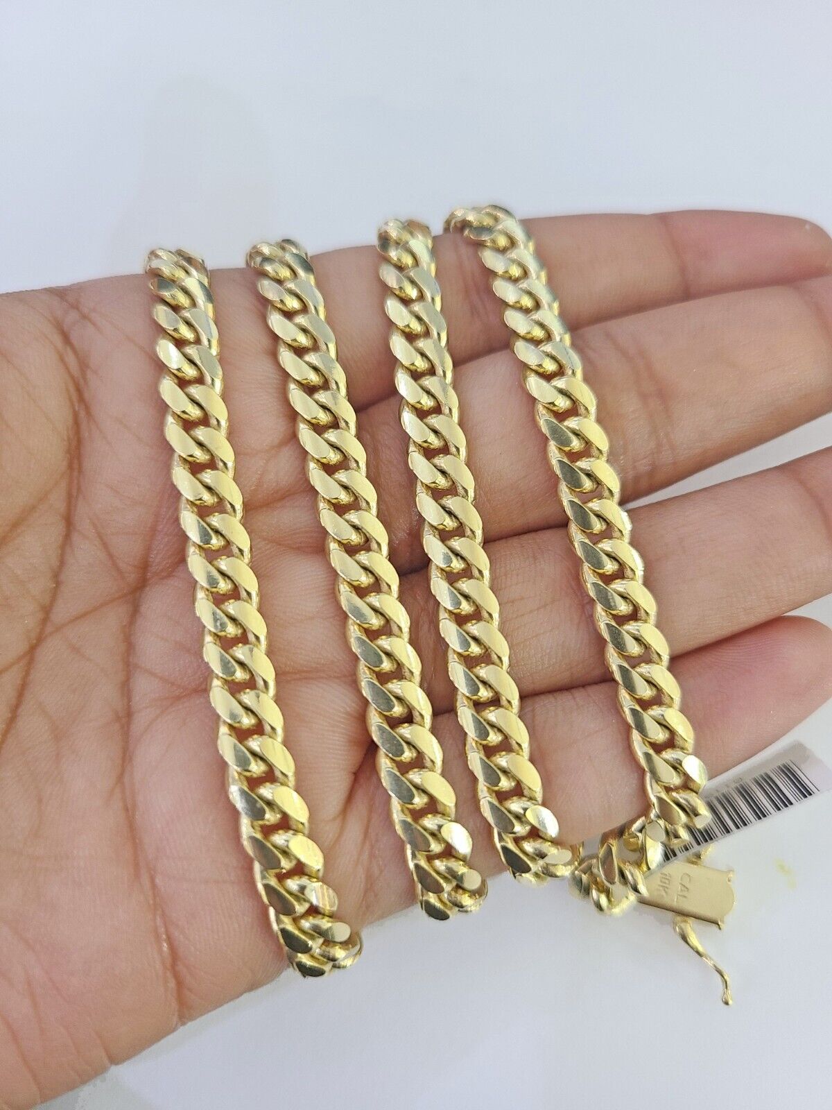 10k Miami Cuban Link Chain Necklace Solid Yellow Gold 6mm 18-26 Inches Real