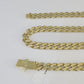 Real 10k Royal Monaco Chain 8mm Diamond Cut 22 inches Yellow Gold Necklace