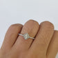 Real 14k Diamond Ladies Ring Yellow Gold Women Casual Genuine Wedding