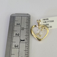 10K Solid Franco Chain Heart Pendant Charm Necklace 16"-22" 1mm Gold Ladies