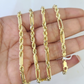 10k Gold Milano Rope chain Solid 4mm 20 Inches Yellow Gold Necklace Real