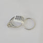 Real 14k White Gold Diamond Ladies Ring Band Set Tear drop 2CT Natural Diamond