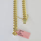 Real 14K Miami Cuban Link Chain Necklace Yellow Gold 24 inch 7mm Mens 14KT