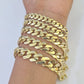 Real 14k Gold Monaco Bracelet 7mm-11mm 8"-8.5" 14kt Yellow