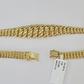 10K Gold Flat Byzantine Link Princesa Necklace 7mm 18" inch Real Yellow Chain