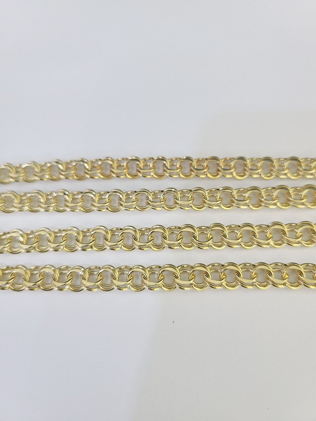 Real 10k Chino ID Chain Necklace Yellow Gold 6mm 18" 20" 22" 24" Genuine