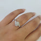 REAL 10k White Gold Diamond Ring Casual Engagement Ring Genuine