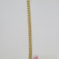 Real 14K Miami Cuban Bracelet Yellow Gold Box Clasp 8.5" Inch 10mm Link Hollow