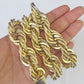 10k REAL Yellow Gold Rope Chain Necklace 16mm 20" Men's Thick 10kt