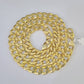 Real 10k Cuban Curb Link chain SET Yellow Gold 11mm 20-30Inch Necklace Men Women