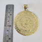 10K Miami Cuban Link Chain Mayan Calendar Pendent Charm 6mm 20"-30" Inch