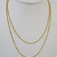 18k Real Solid Rope Chain Yellow Gold 2mm 20" Inch Genuine 18kt Necklace