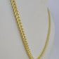 14K Franco Chain Necklace 4mm 26 Inch Real 14KT Men Women Yellow Gold