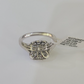 REAL 10k White Gold Diamond Ring Wedding Engagement Ring Genuine