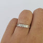 REAL 10k White Gold Diamond Ring Ladies Men Trio SET Wedding Engagement Genuine