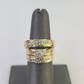 REAL 14k Diamond Ring Yellow Gold Ladies Men Trio SET Wedding Engagement Genuine