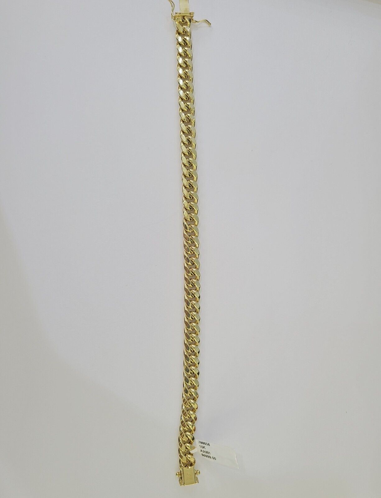 Real 10k Miami Cuban Link Bracelet Gold 9mm 9.5" Box Lock 10kt Yellow Gold