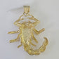 10K Scorpion Charm Pendant Zodiac Sign Yellow Gold 2.5" Real 10k Real Genuine