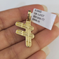 10k Yellow Gold Diamond F Charm Pendant Initial Alphabet Letter Real Genuine