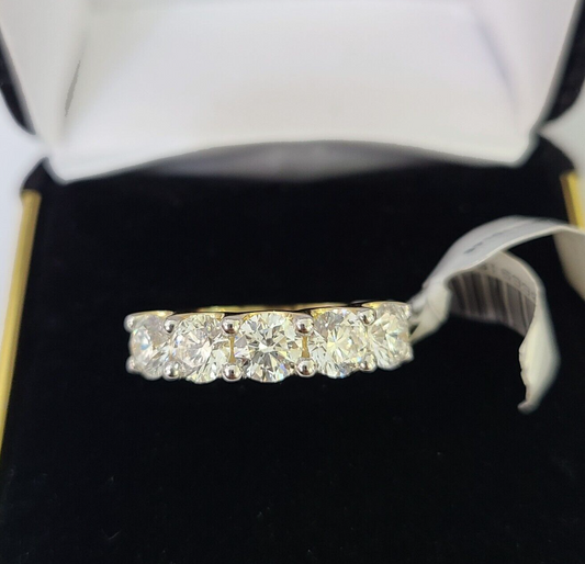 Real 10k Yellow Gold Diamond Ladies Ring Lab Created Women Engagement Wedding