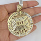 10K Franco Chain Last Supper Pendant Charm Necklace 20"-26" 5mm Gold SET Yellow