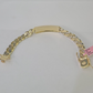 14K Real Gold ID Bracelet Miami Cuban link 12mm 8.5" inches 14kt Diamond Cut