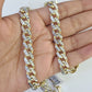 Real 10k Royal Monaco Chain 8mm Diamond Cut 22 inches Yellow Gold Necklace