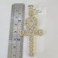 10k Diamond Jesus Cross Charm Pendant Yellow Gold Genuine Real