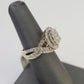 Real 14k Diamond Ladies Ring Yellow Gold Bridal Women Engagement Wedding SET