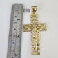 10K Miami Cuban Link Chain Jesus Cross Pendent Charm 6mm 20"-30" Necklace