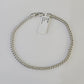 Real 10K Franco Bracelet White Gold 3mm 8.5Inch Lobster Lock Genuine