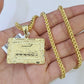 10K Gold Franco Chain Last Supper Charm Length 18-26 inches 3mm REAL Yellow