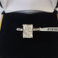 REAL 14k White Gold 2CT Diamond Ring Lab Created Wedding Engagement, Radiant