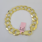 14K Real Yellow Gold Cuban Curb Bracelet Solid 14mm Link 8.5" inch Genuine