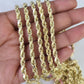 14k Real Rope Chain Necklace 4mm 18"-26" Inch Yellow Gold Men Women Genuine