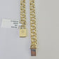 Real 10k Chino ID Chain Necklace Yellow Gold 6mm 18" 20" 22" 24" Genuine