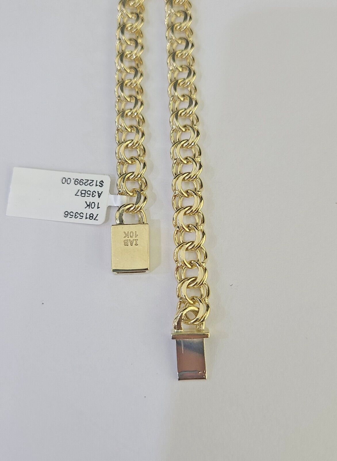 Real 10k Chino ID Chain Necklace Yellow Gold 6mm 18" 20" 22" 24" Genuine