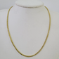 Real 10k Palm Chain 2.5mm Yellow Gold Wheat Necklace 24 inches