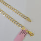 14K Cuban Curb Link Bracelet Diamond Cut 5mm 8" Inch REAL Yellow Gold