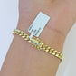 Real 10k Gold Miami Cuban link Bracelet 6mm 7" 7.5" 8" 8.5" 9" 10kt Yellow Gold