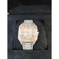 Cartier Santos Men's S.Steel Watch Roman Iced Out 12ct Diamonds 40mm (pre-owned)