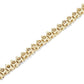 Real 10k Solid Tennis Ice Chain Gold 22 Inch Necklace 3mm Genuine 1.85CT Diamond