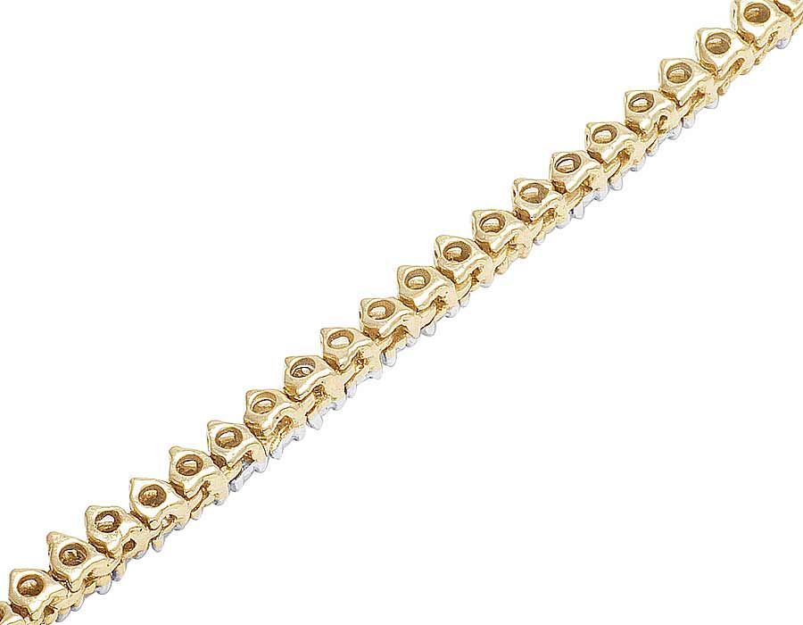 Real 10k Solid Tennis Ice Chain Gold 22 Inch Necklace 3mm Genuine 1.85CT Diamond