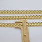 Real 14k Yellow Gold Miami Cuban Link Chain 11mm 22" Necklace Box Lock For Men