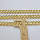 Real 14k Yellow Gold Miami Cuban Link Chain 11mm 24" Necklace Box Lock For Men