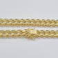 Real 14k Yellow Gold Miami Cuban Link Chain 11mm 24" Necklace Box Lock For Men