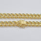 Real 14k Yellow Gold Miami Cuban Link Chain 11mm 26" Necklace Box Lock For Men